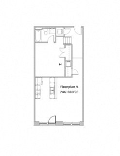 floor plan photo of the marquette apartments in marquette mi